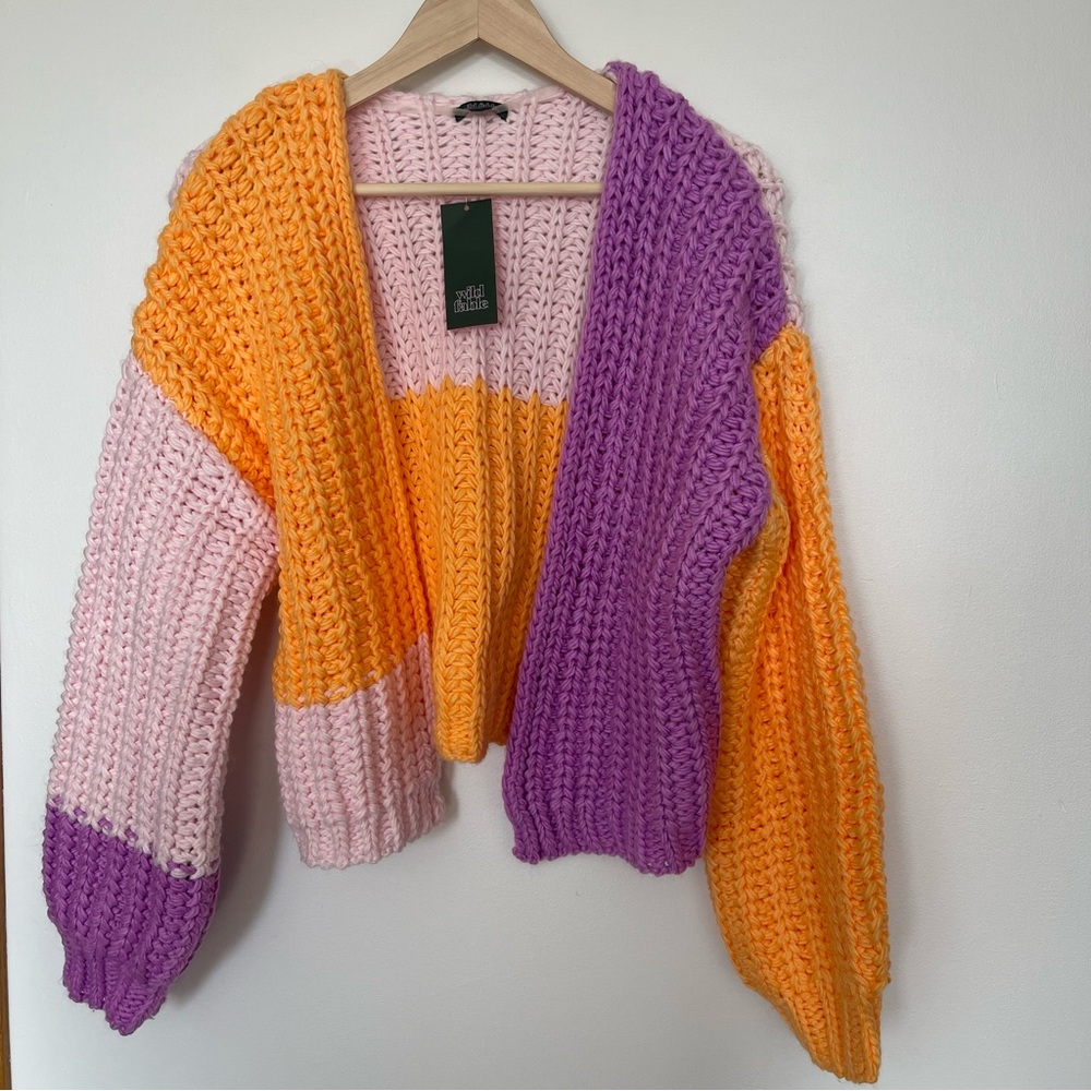 Wild Fable Color block Cardigan Sweater